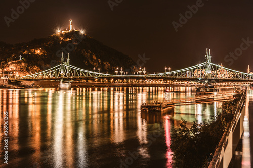 Liberty Bridge Budapest at Night