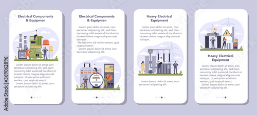 Electrical components and equipment industry mobile application banner