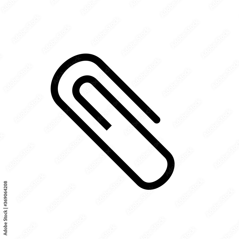 Paper Clip Icon Vector Illustration Paper Clip Icon Vector Illustration