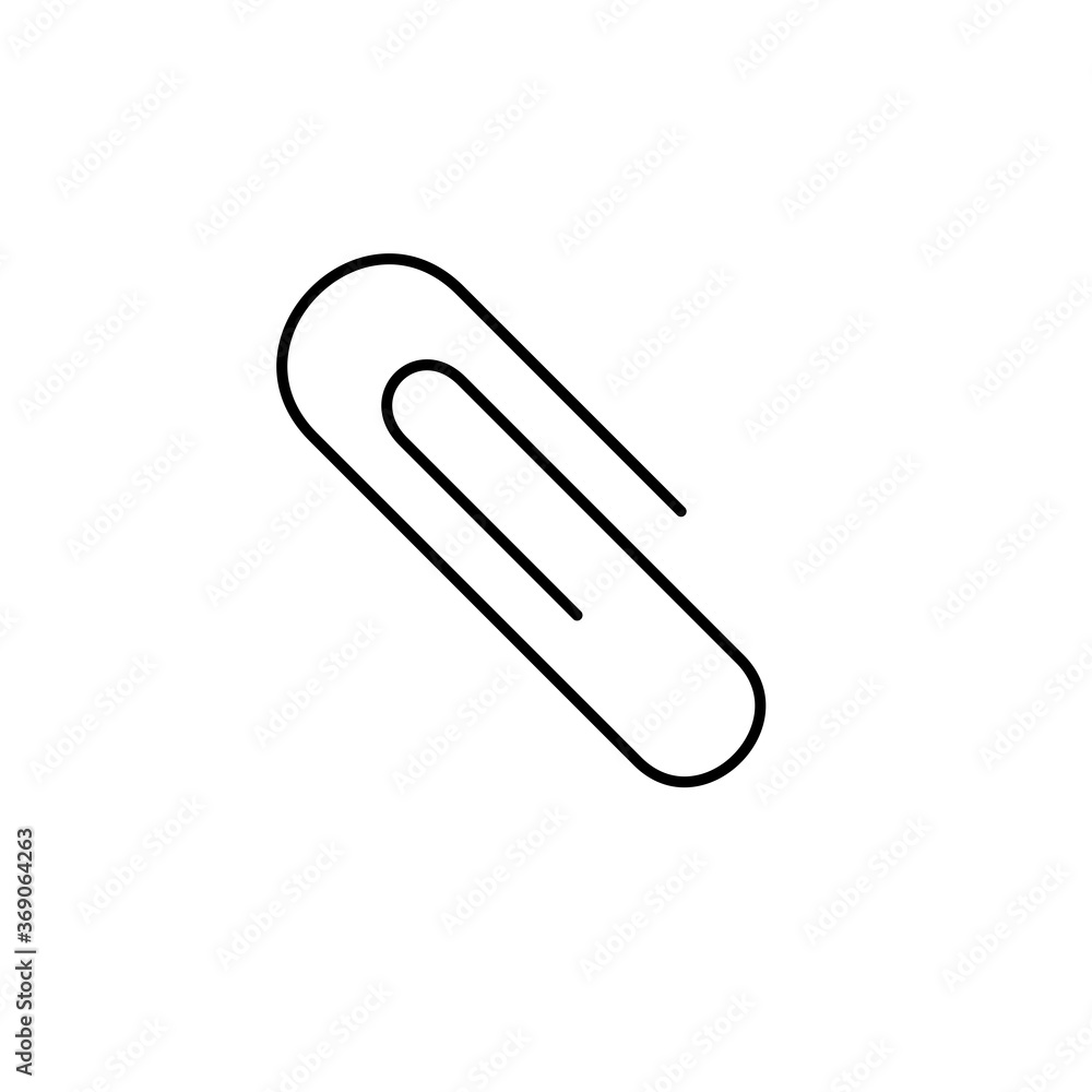 Paper Clip Icon Vector Illustration Paper Clip Icon Vector Illustration
