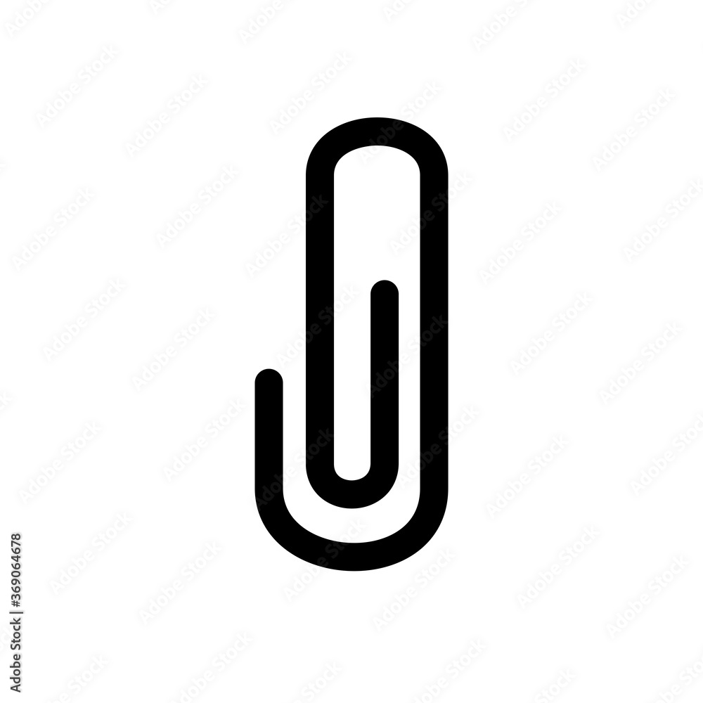 Paper Clip Icon Vector Illustration Paper Clip Icon Vector Illustration