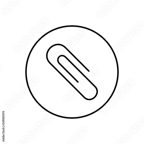 Free Download Paper Clip Icon Vector Illustration - GFXLoad