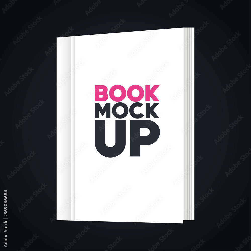 corporate identity branding mockup, mockup with book of cover white