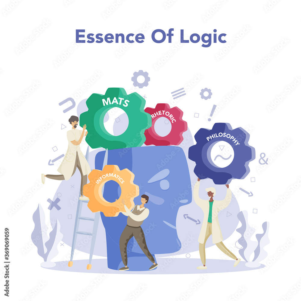 Essence of logic. Scientist systematicly study of the forms
