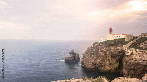 Sagres Lighthouse, Algarve, Portugal. The Land's End of Portugal © jorge