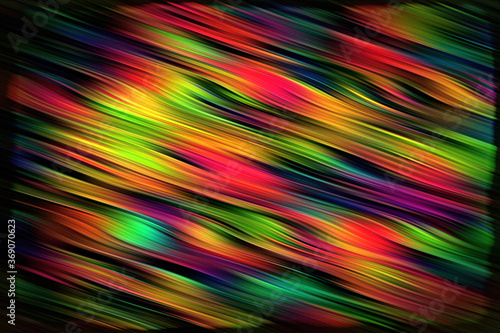 Multicolored paint wavy brush strokes psychedelic texture background