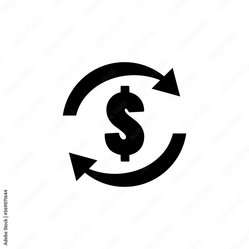 Money Transfer Icon Vector Illustration Money Transfer Icon Vector Illustration