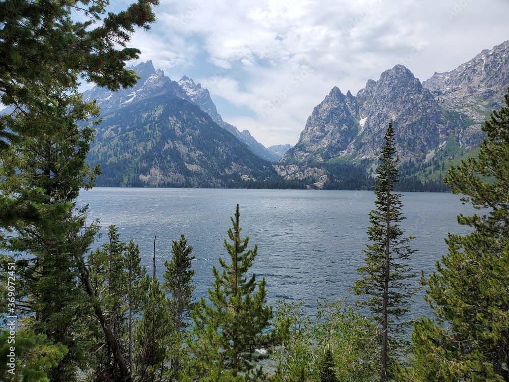 Tetons in the distance in Wyoming Tetons in the distance in Wyoming