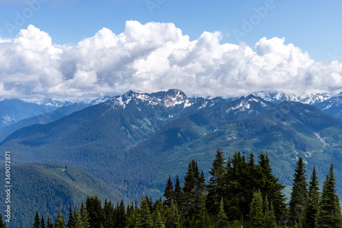 Hiking scenes in the beautiful North Cascades. photo