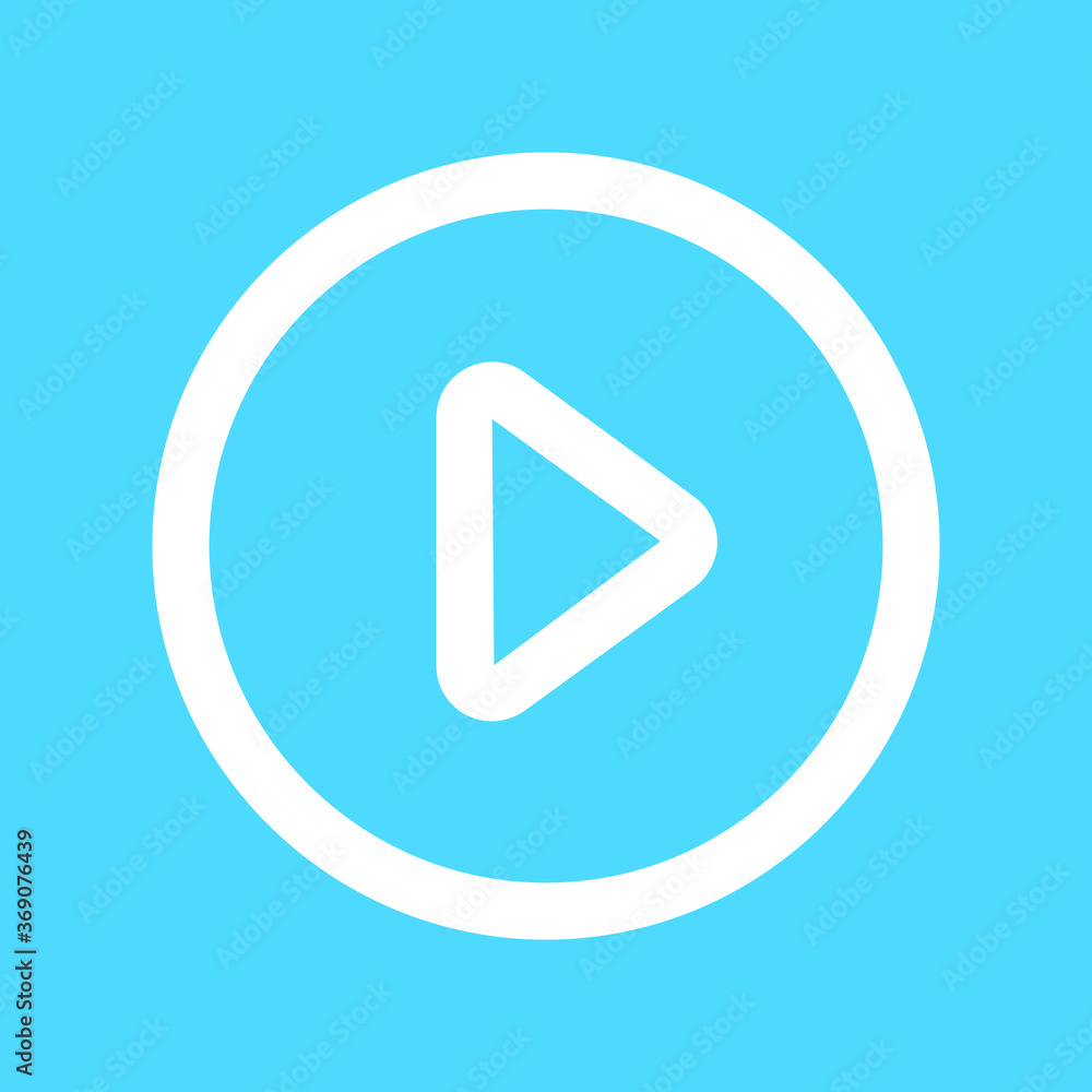 Illustration and icon button play Illustration and icon button play