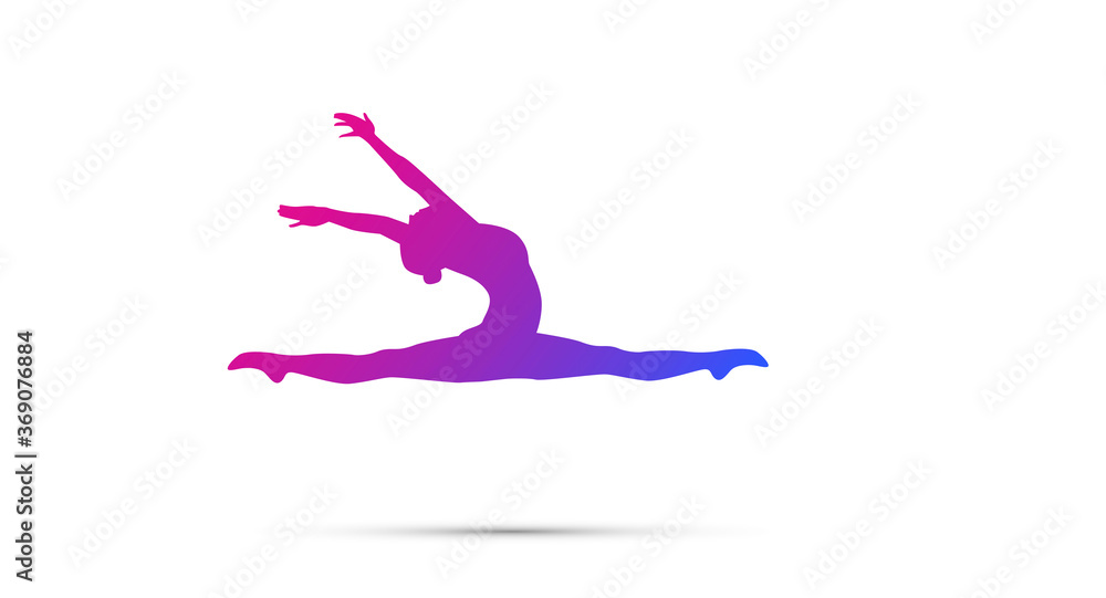 sagoma, silhouette, corpo, danza, ballerina Stock Vector | Adobe Stock