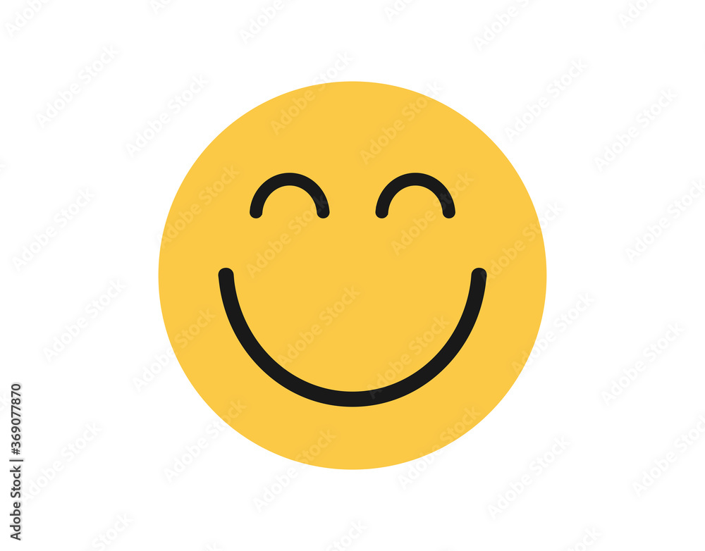 Face icon. Simple emotion face icon. Smile icon. Face icon. Simple emotion face icon. Smile icon.