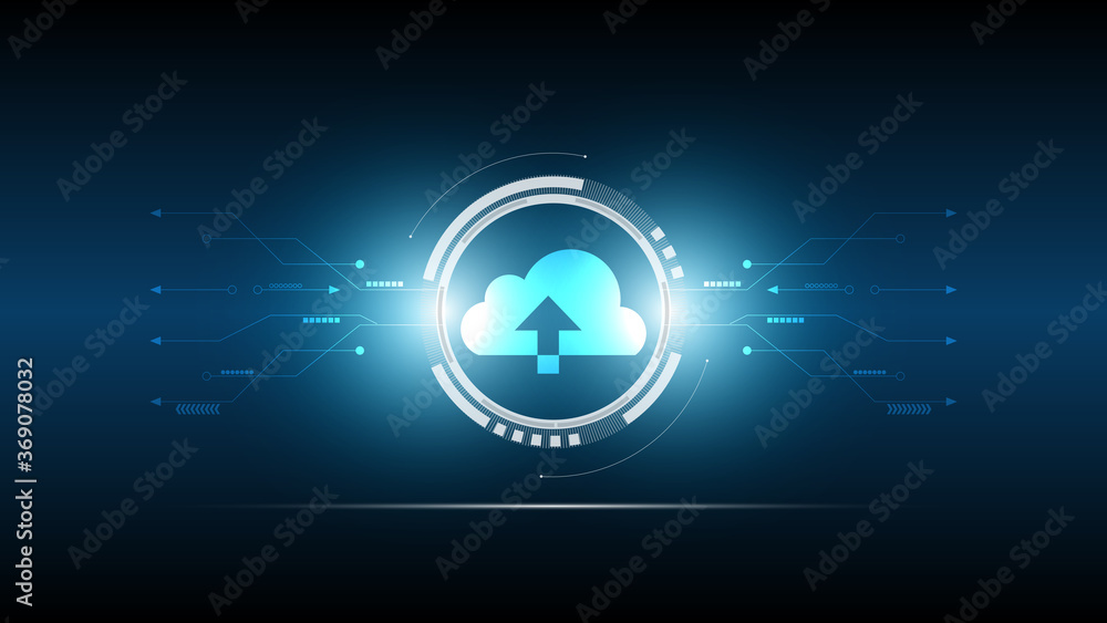 Abstract technology background, Illustration,Hi-tech communication concept innovation background,science and technology digital blue background Abstract technology background, Illustration,Hi-tech communication concept innovation background,science and technology digital blue background