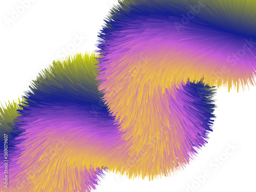 Colorful fluffy waves. Abstract background. Vector design. eps 10