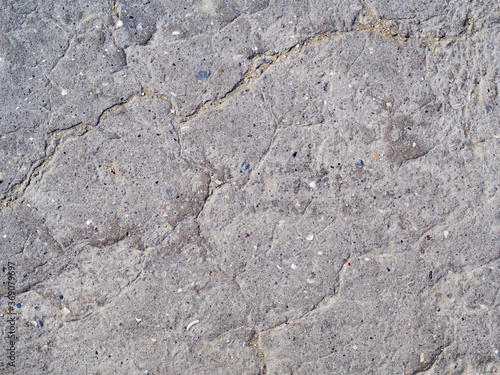 Damaged insulation roof. Texture of damaged old bitumen with craks