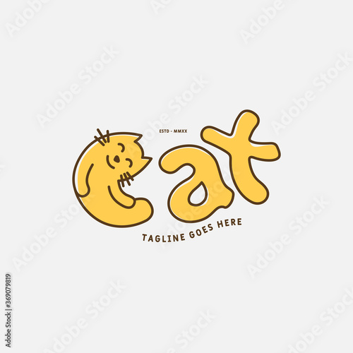 Wallpaper Mural Cat Logo design vector template. animal logo vector Torontodigital.ca