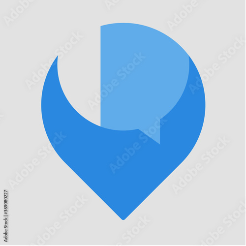 logotype icon place chat