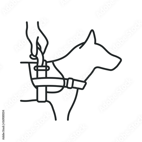 Gude dog icon. Adjustable Harness Vest Dog