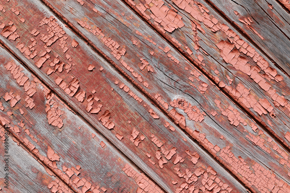 old red plank wall background