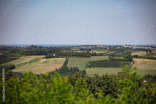 Obraz na płótnie aerial view of countryside w salonie