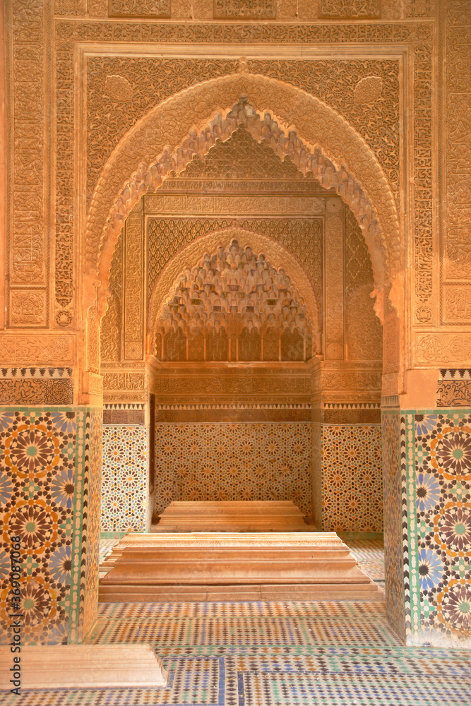 Tumbas Saadíes.Marrakech.Ciudad Imperial.Marruecos.Africa.