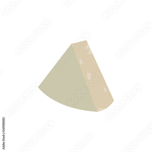 brie cheese colored icon. Signs and symbols can be used for web, logo, mobile app, UI, UX