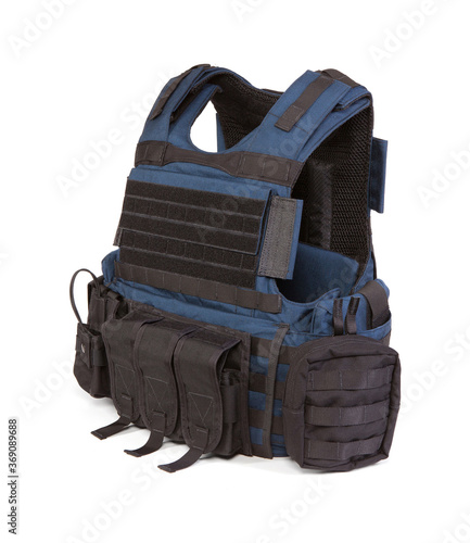 Blue Police Department Bulletproof Vest photo