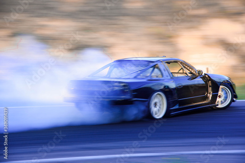 Car race. High-speed track. Smoke © Марина Конторская