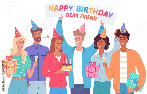 Happy birthday greetings from friends 