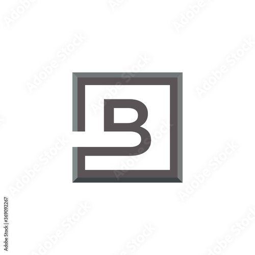 monogram B letter logo