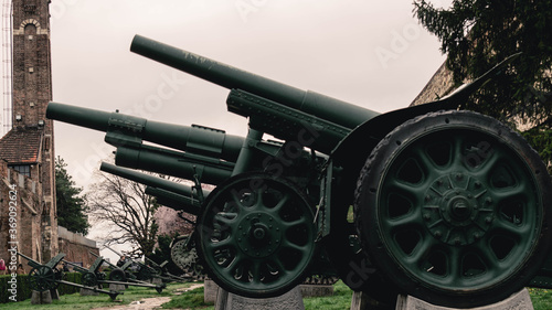 Artillery cannons