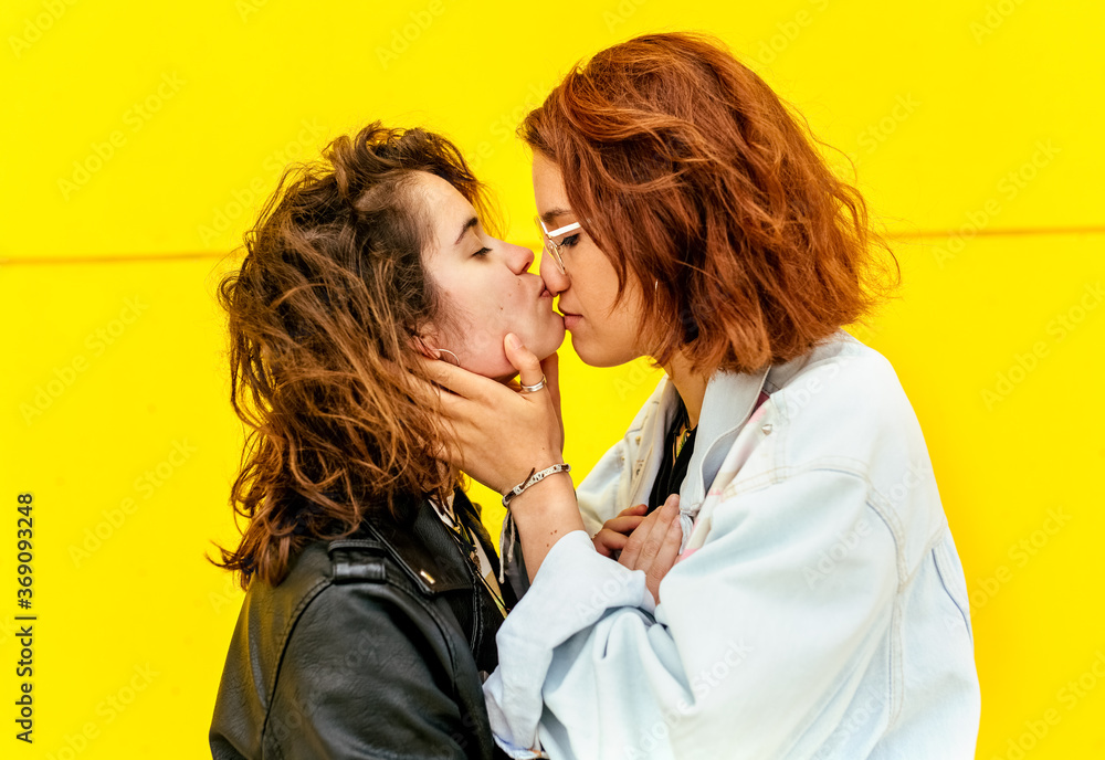 Couple in love in the city Couple in love in the city