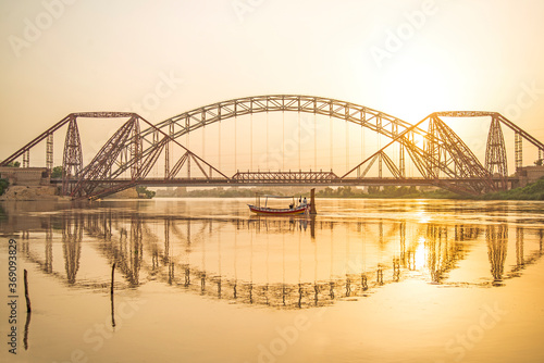 Ayub Bridge , River Indus photo