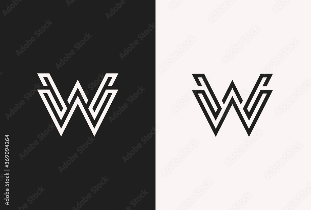 Letter W logo icon design template elements Letter W logo icon design template elements