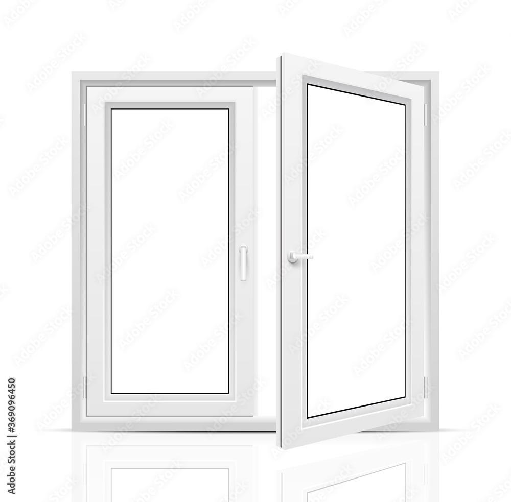 Window isolated on white background. Window isolated on white background.