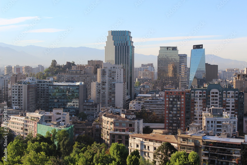 Santiago city skyline