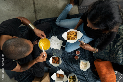 Loft: Friends Share Egg Drop Soup And Other Chinese Dishes