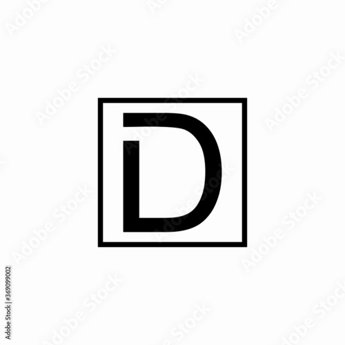 monogram D letter logo