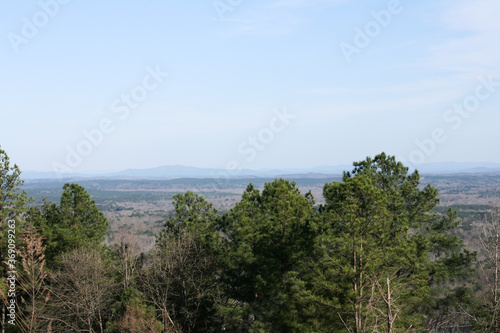 View of Shelby County Alabama over a line of trees