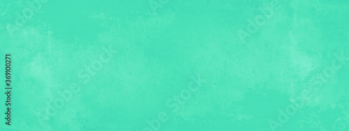 Abstract pastel green turquoise aquamarine watercolor painted paper texture background banner