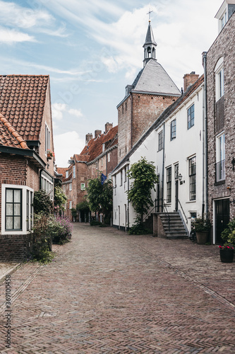 A beautiful little old street in the city of Amersfoort in the Netherlands