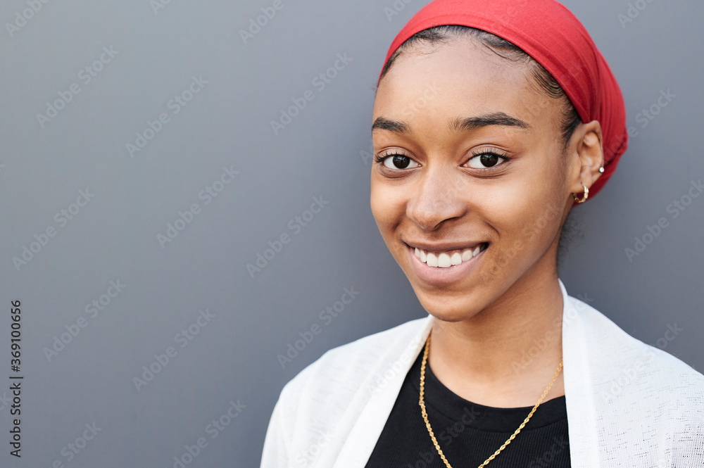 Cheerful muslim teen portrait. Cheerful muslim teen portrait.