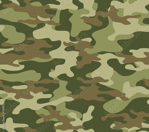  Army camouflage seamless pattern classic green background vector