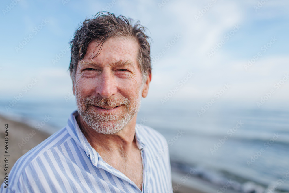 A Man on the Beach A Man on the Beach