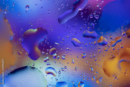 Abstract Drops Refraction photo