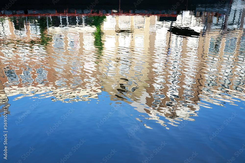 reflection in water of amsterdam historic houses reflection in water of amsterdam historic houses