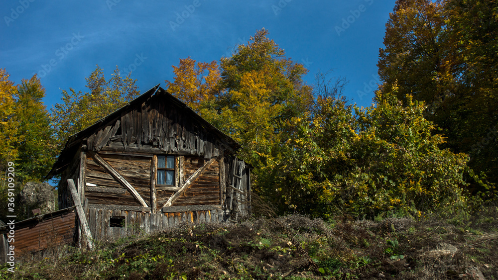 ARTVıN, SAVSAT, TURKEY, Traditional Savsat district plateau houses