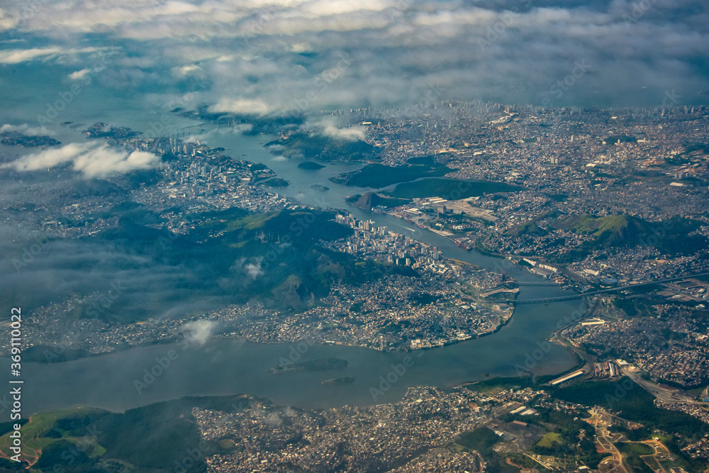 Aerial landscape photographed in Brazil. Picture made in 2019. Aerial landscape photographed in Brazil. Picture made in 2019.