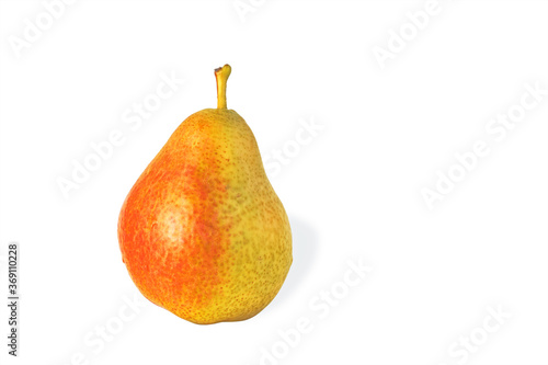 Ripe delicious juicy pear isolated on white background