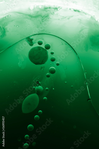 Abstract green background with chlorophyll